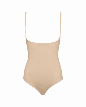 Body Spanx OnCore Open-Bust Panty Femme Beige France | MQEJ08792