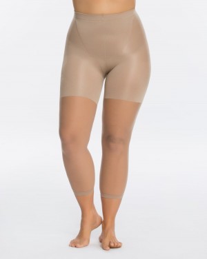 Culotte Gainante Spanx Power Femme Beige France | AJQE17028