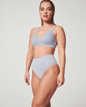 Culotte Spanx EcoCare Seamless Shaping Femme Bleu France | MVNL29350