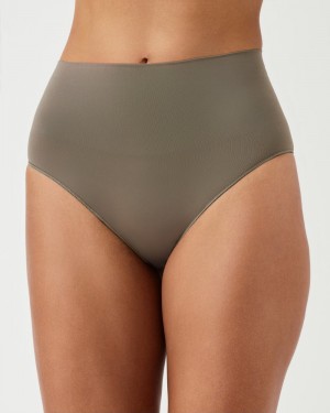 Culotte Spanx EcoCare Seamless Shaping Femme Vert Olive France | DRGI56241