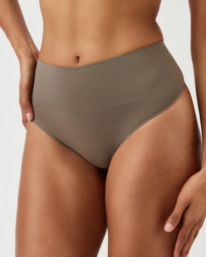 Culotte Spanx EcoCare Seamless Shaping Femme Vert Olive France | QDFT59341