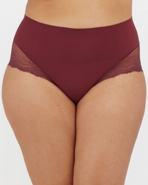 Culotte Spanx Undie-tectable® Dentelle Hi-Hipster Femme Bordeaux France | AGIP09612