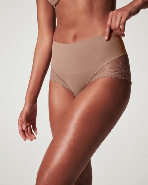 Culotte Spanx Undie-tectable® Dentelle Hi-Hipster Femme Cafe Au Lait France | WJRT56214