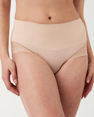 Culotte Spanx Undie-tectable® Dentelle Hi-Hipster Femme Beige France | DZPM37026