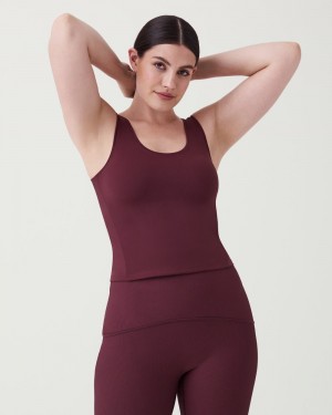 Debardeur Spanx The Get Moving Fitted Femme Bordeaux France | RVJD15843