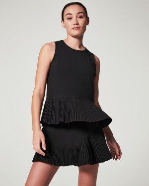 Debardeur Spanx Yes, Pleats! Femme Noir France | WFOR62095