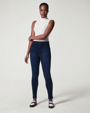 Leggings Spanx Jean-ish® Ankle Femme Bleu Marine France | GVBD19736