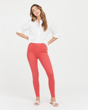 Leggings Spanx Jean-ish® Ankle Femme Rouge France | PDTV81479