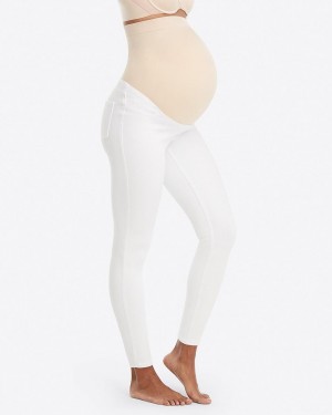 Leggings Spanx Mama Ankle Jean-ish® Femme Blanche France | VADM91270