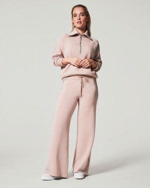 Pantalon Spanx AirEssentials Larges Leg Femme Rose France | YBUL83620