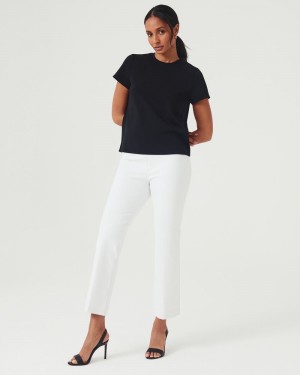 Pantalon Spanx On-the-Go Kick Flare Pant with Ultimate Opacity Technologie Femme Blanche France | EKHM63102