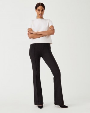 Pantalon Spanx The Perfect Pant, Hi-Rise Flare Femme Grise France | RPEY34928