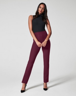 Pantalon Spanx The Perfect Pant, Slim Droit Femme Fushia France | FMNT29675