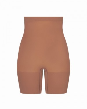 Short Spanx Higher Power Femme Cafe Au Lait France | DLOS68903