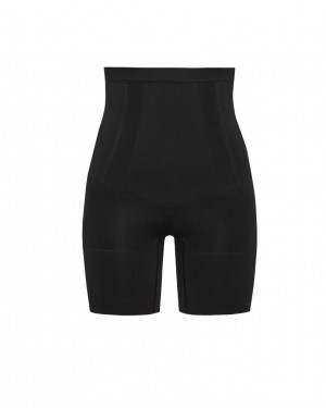 Short Spanx OnCore High-Waisted Mid-Thigh Femme Noir France | ATXB09427