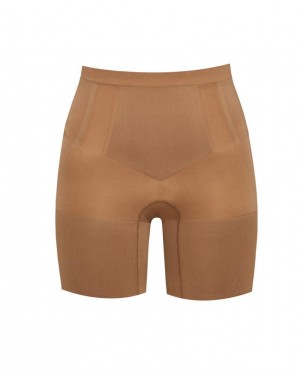 Short Spanx OnCore Mid-Thigh Femme Cafe Au Lait France | HUTV28419