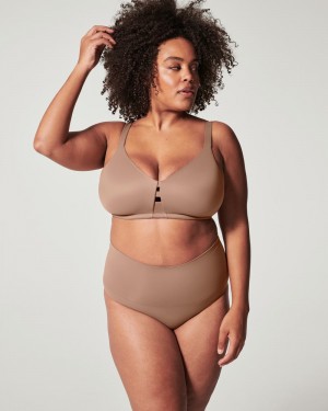 Soutien Gorge Spanx Low Profile Wireless Minimizer Femme Cafe Au Lait France | SAMT37910