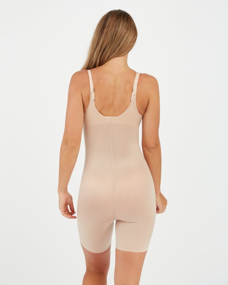 Body Spanx Thinstincts® 2.0 Open-Bust Mid-Thigh Femme Beige France | DJKV95208