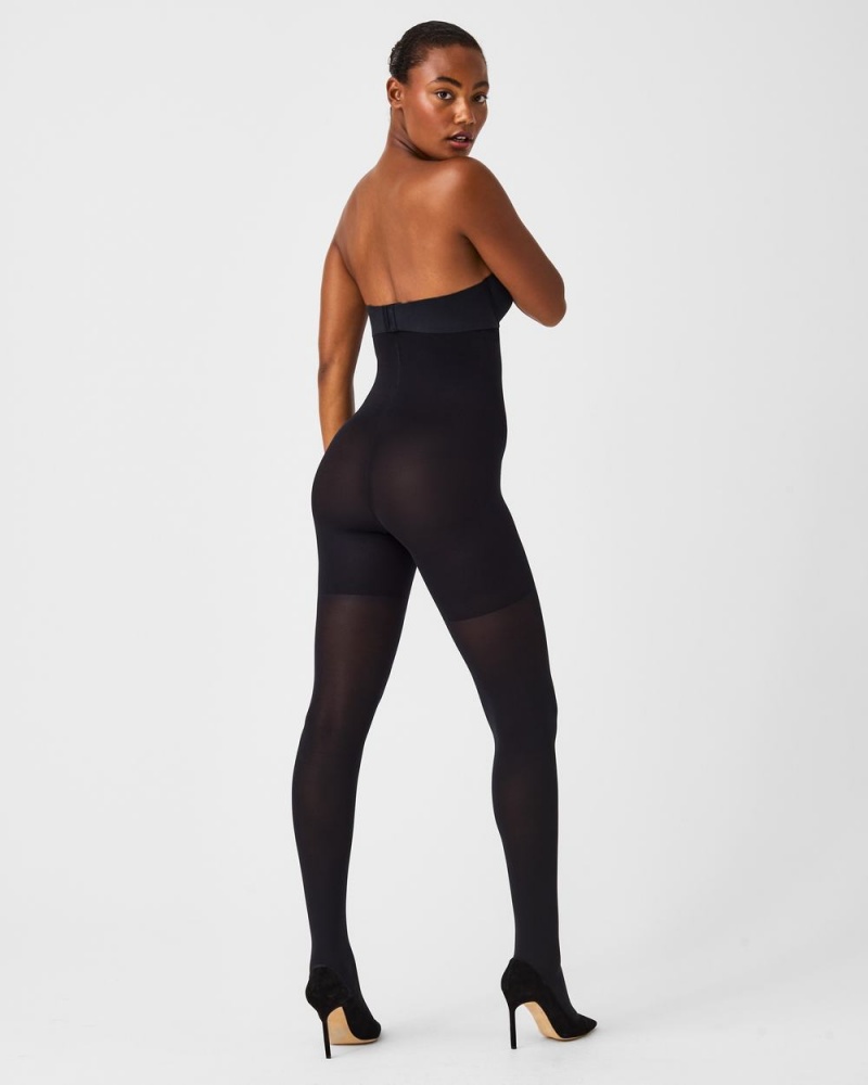 Collants Spanx Tight-End Tights® Femme Noir France | WKAI82976