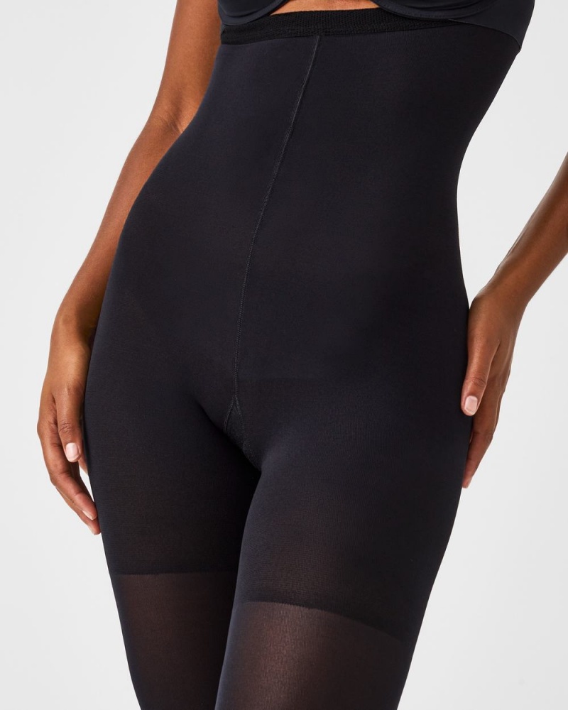 Collants Spanx Tight-End Tights® Femme Noir France | WKAI82976