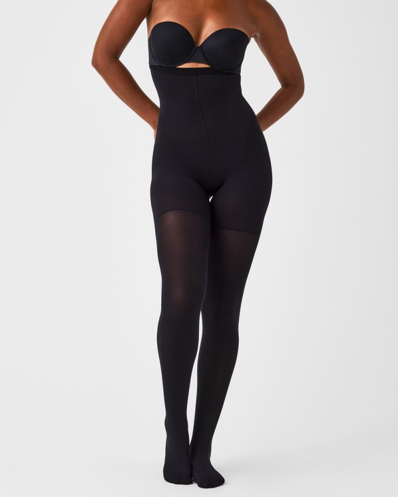 Collants Spanx Tight-End Tights® Femme Noir France | WKAI82976