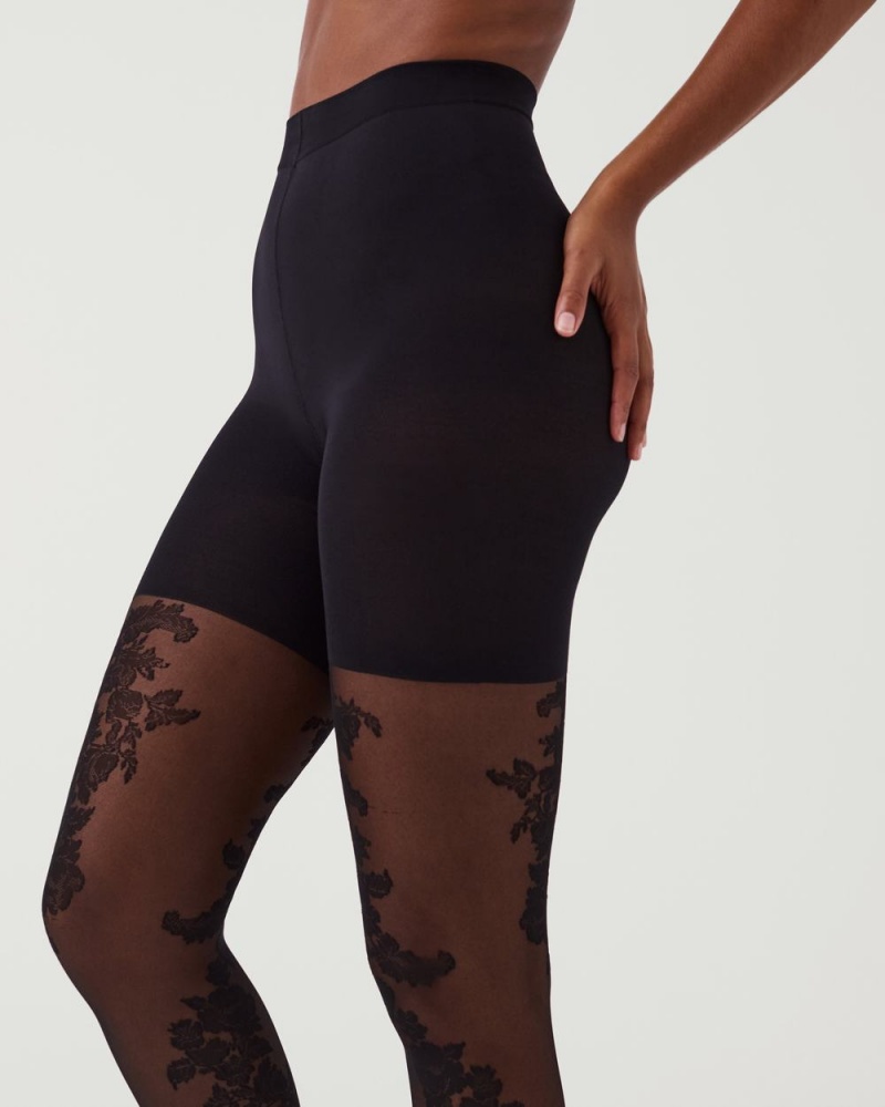 Collants Spanx Tight-End Tights® Femme Noir France | AQXO73956