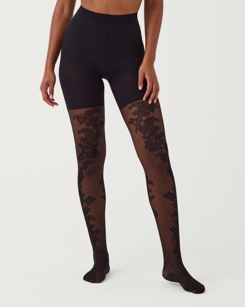 Collants Spanx Tight-End Tights® Femme Noir France | AQXO73956