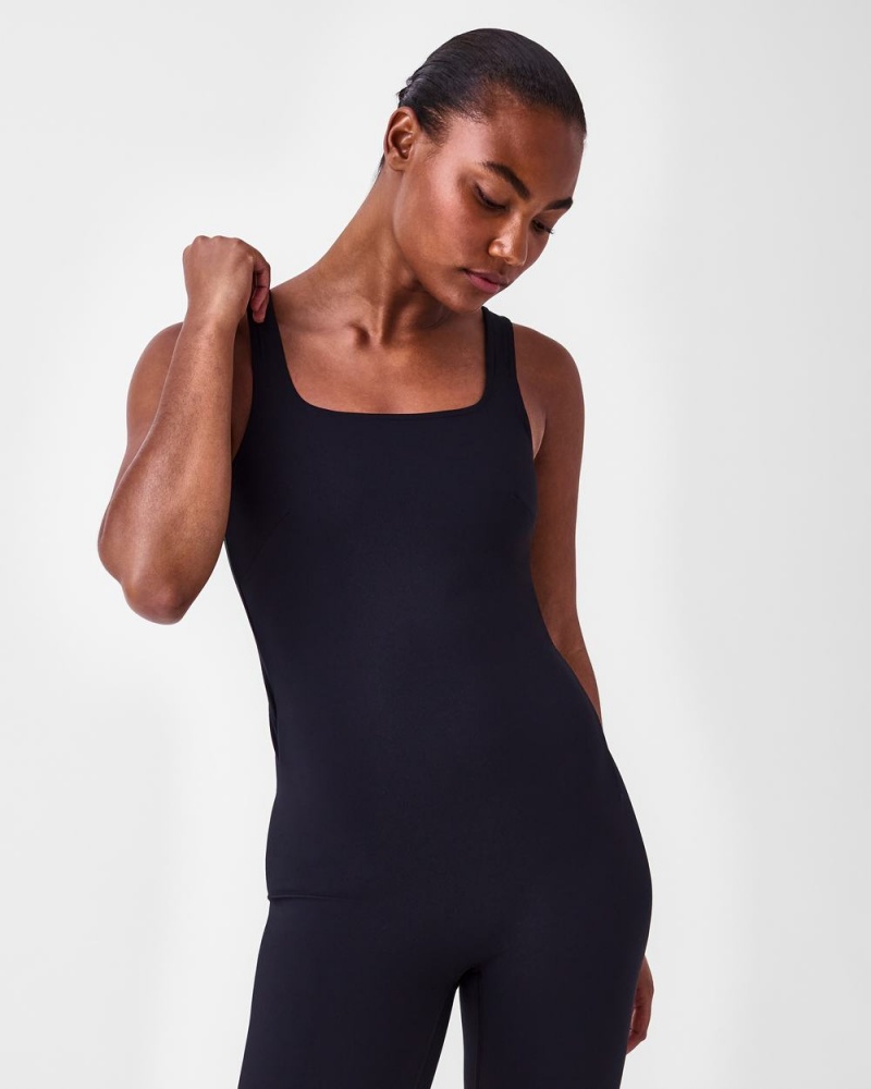 Combinaison Spanx Booty Boost® Active Flare Femme Noir France | JSVM76120