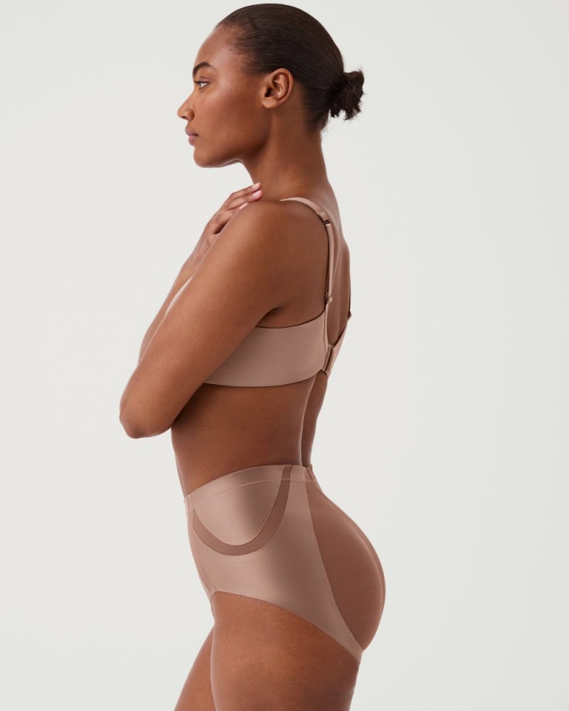 Culotte Spanx Booty-Lifting Femme Cafe Au Lait France | NYDU39580