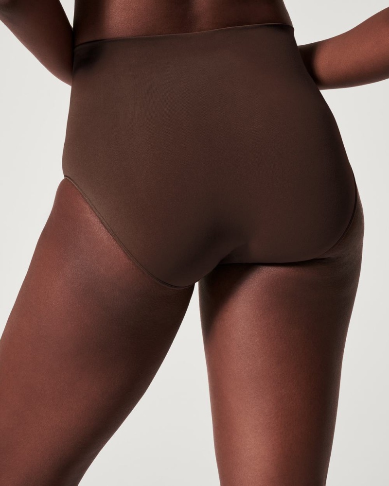 Culotte Spanx EcoCare Seamless Shaping Femme Marron France | FCNT02187