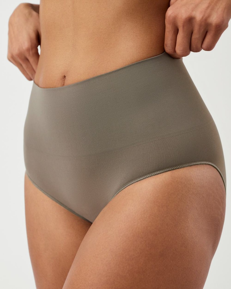 Culotte Spanx EcoCare Seamless Shaping Femme Vert Olive France | DRGI56241