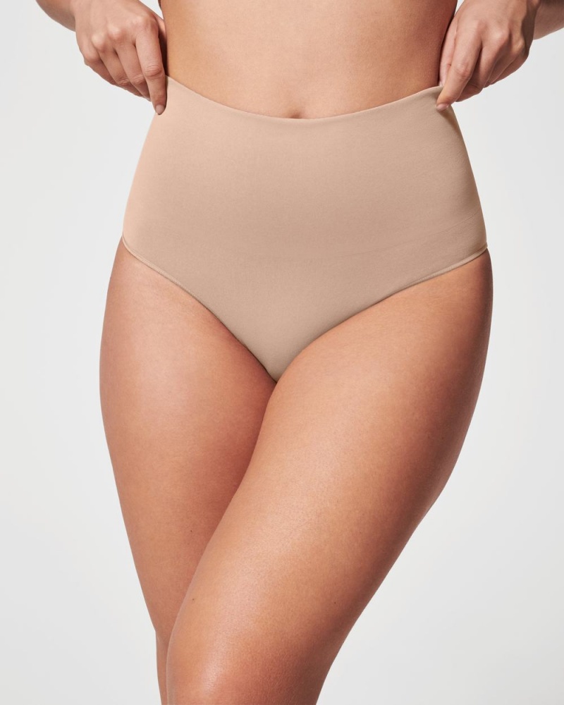 Culotte Spanx EcoCare Seamless Shaping Femme Beige France | THYR37806