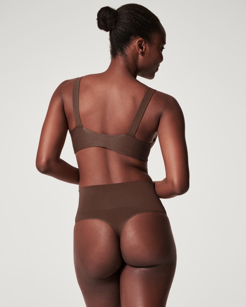 Culotte Spanx EcoCare Seamless Shaping Femme Marron France | ESWU09186