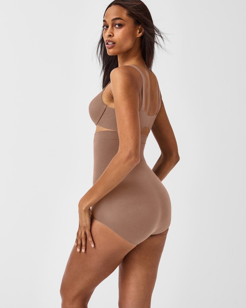 Culotte Spanx Higher Power Femme Cafe Au Lait France | KNZP89163