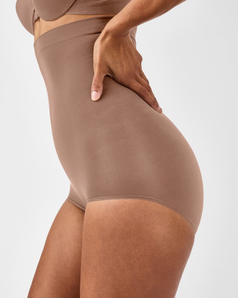 Culotte Spanx Higher Power Femme Cafe Au Lait France | KNZP89163