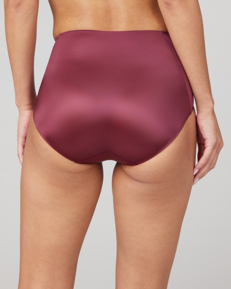 Culotte Spanx Shaping Satin Femme Bordeaux France | LBKT85714