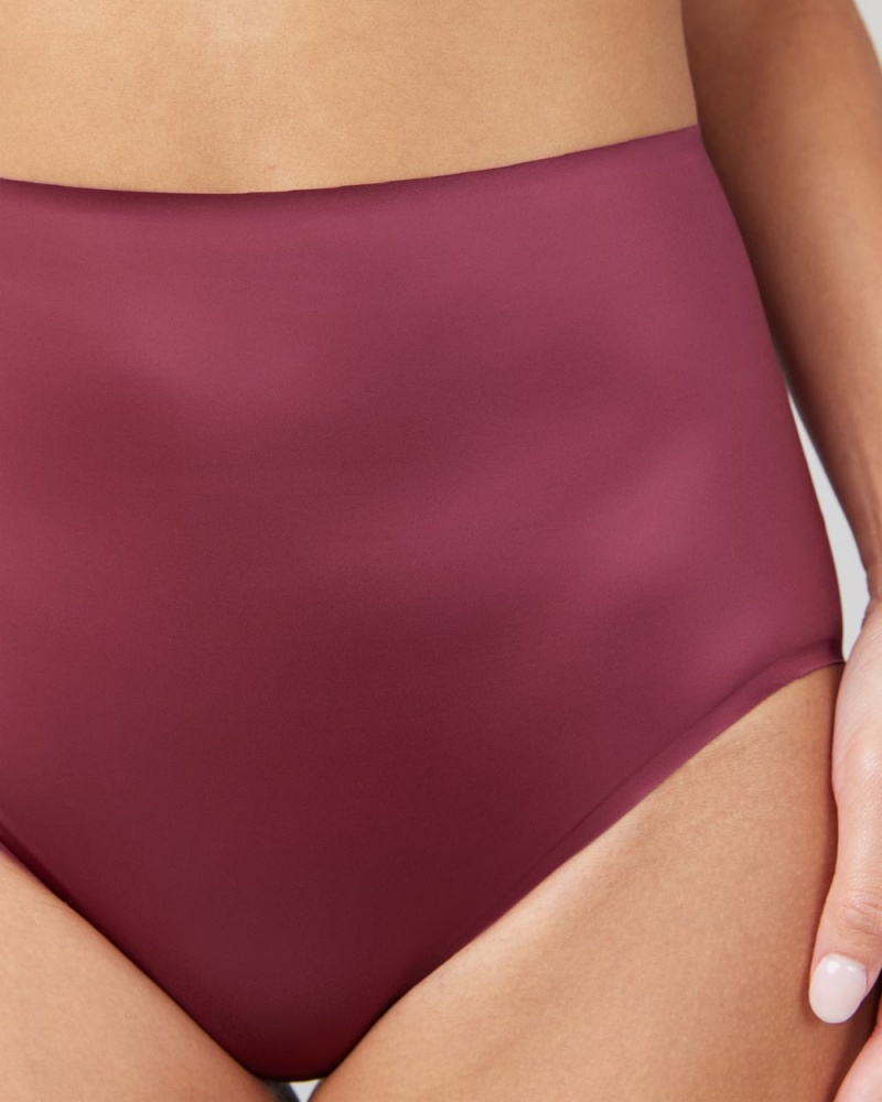 Culotte Spanx Shaping Satin Femme Bordeaux France | LBKT85714