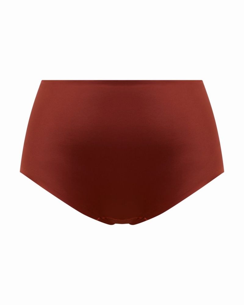 Culotte Spanx Shaping Satin Femme Rouge France | GMDV50714