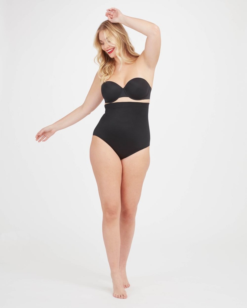 Culotte Spanx Suit Your Fancy High-Waisted Femme Noir France | TLGA29541