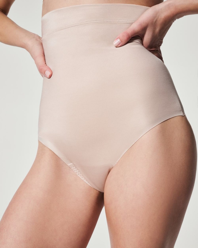 Culotte Spanx Suit Your Fancy High-Waisted Femme Beige France | PJXS27960