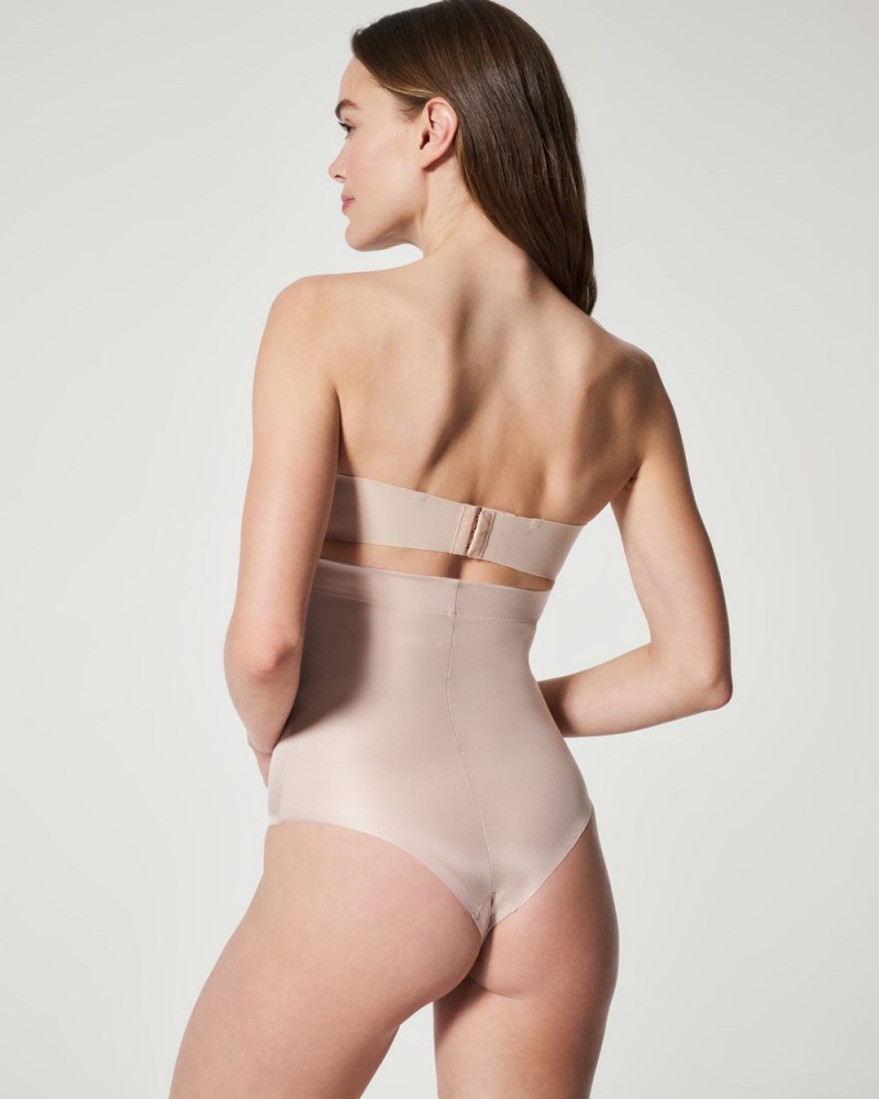 Culotte Spanx Suit Your Fancy High-Waisted Femme Beige France | PJXS27960