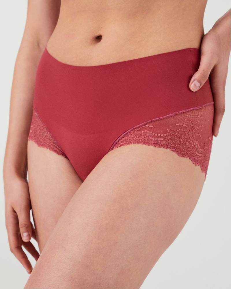 Culotte Spanx Undie-tectable® Dentelle Hi-Hipster Femme Rose France | XHMS93021