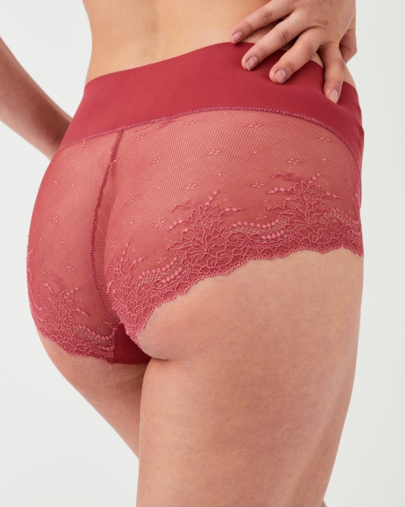 Culotte Spanx Undie-tectable® Dentelle Hi-Hipster Femme Rose France | XHMS93021