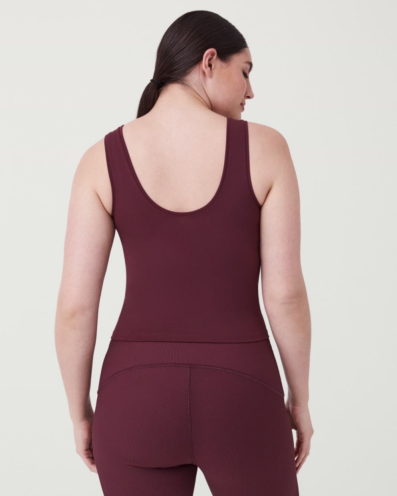 Debardeur Spanx The Get Moving Fitted Femme Bordeaux France | RVJD15843