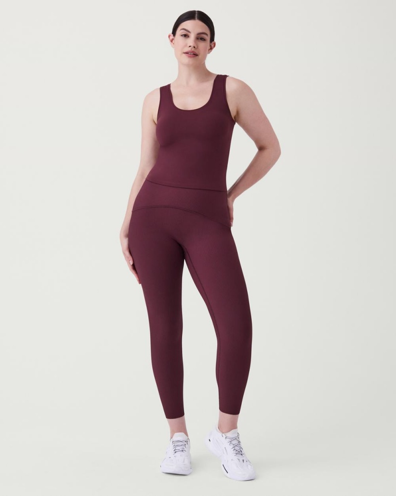 Debardeur Spanx The Get Moving Fitted Femme Bordeaux France | RVJD15843