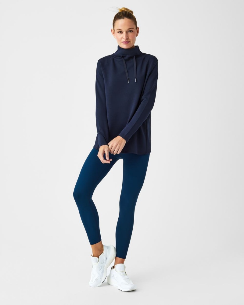 Hauts Spanx AirEssentials ‘Got-Ya-Covered’ Pullover Femme Bleu Marine France | COID07518