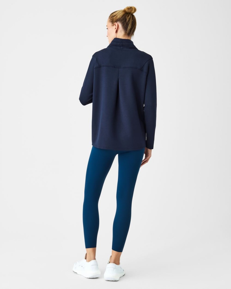 Hauts Spanx AirEssentials ‘Got-Ya-Covered’ Pullover Femme Bleu Marine France | COID07518