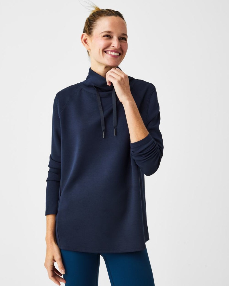 Hauts Spanx AirEssentials ‘Got-Ya-Covered’ Pullover Femme Bleu Marine France | COID07518