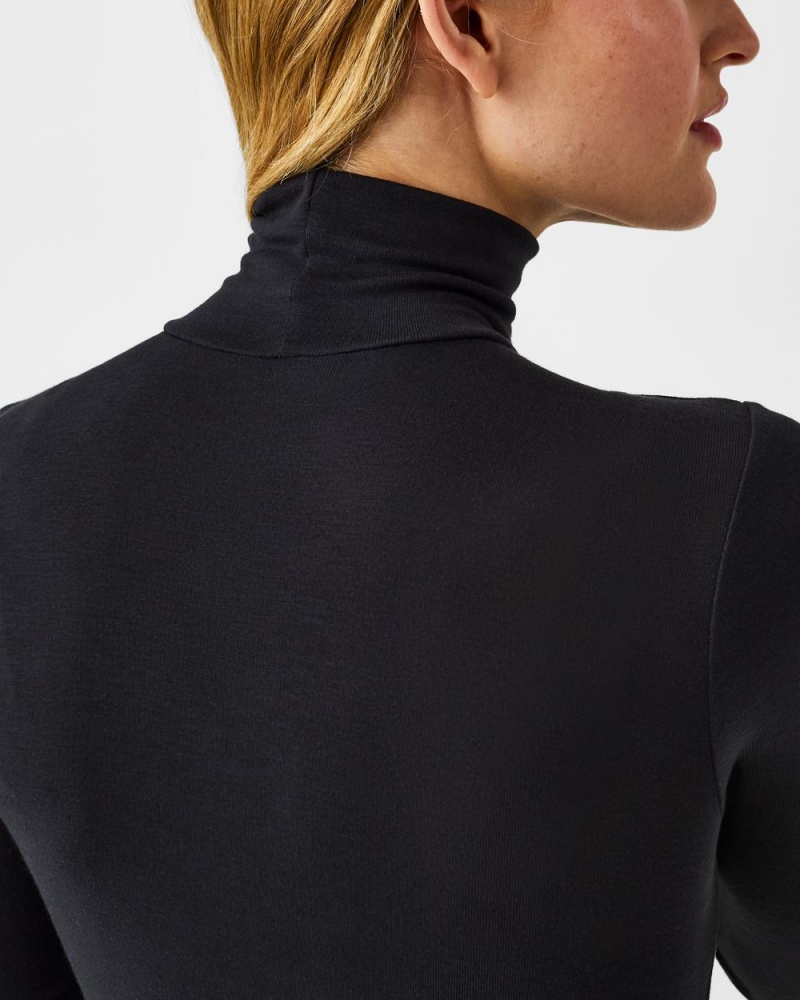 Hauts Spanx Better Base Long Sleeve Turtleneck Femme Noir France | VBLR97412