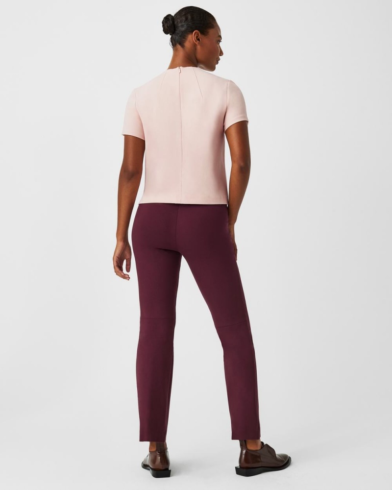 Hauts Spanx The Perfect Funnel Neck Femme Rose France | LHAM07263